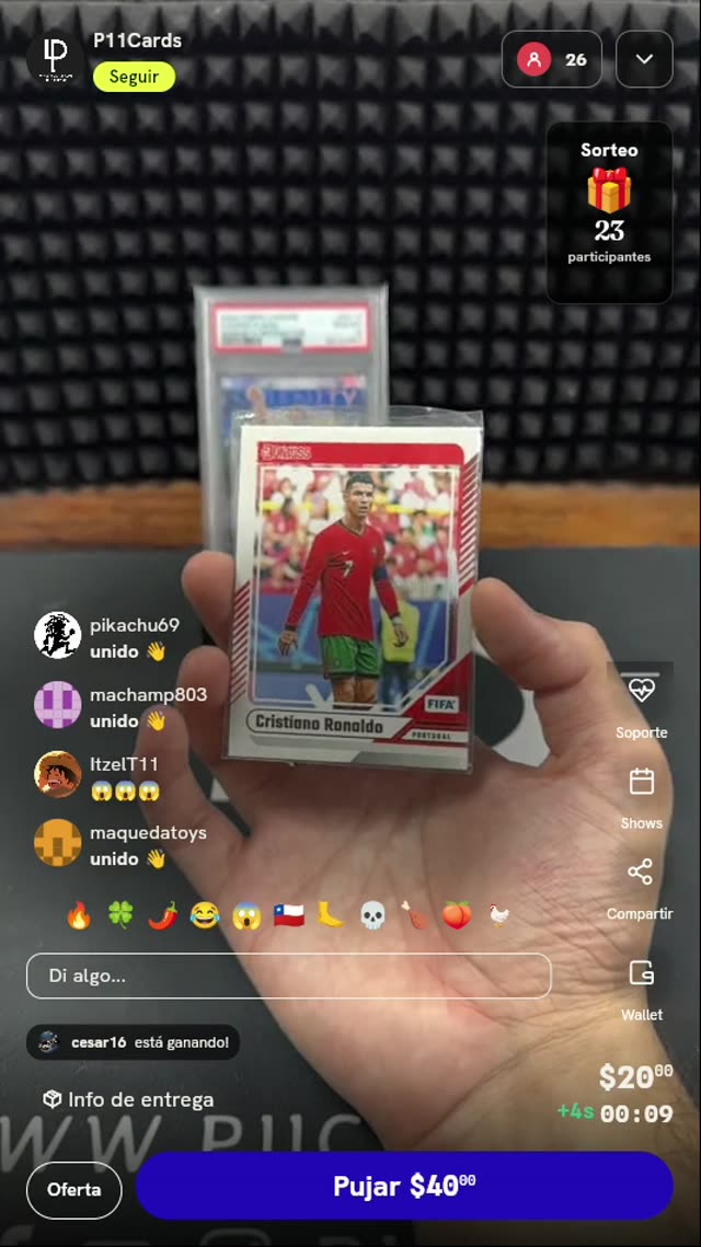 Tarjeta Panini Donruss Cristiano Ronaldo