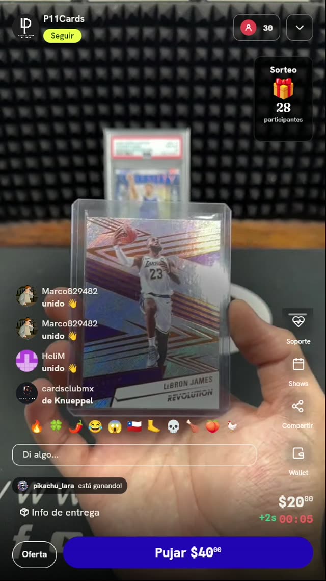Carta Panini Revolution LeBron James
