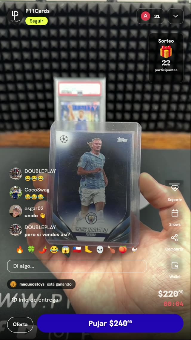 Carta Topps Erling Haaland UEFA