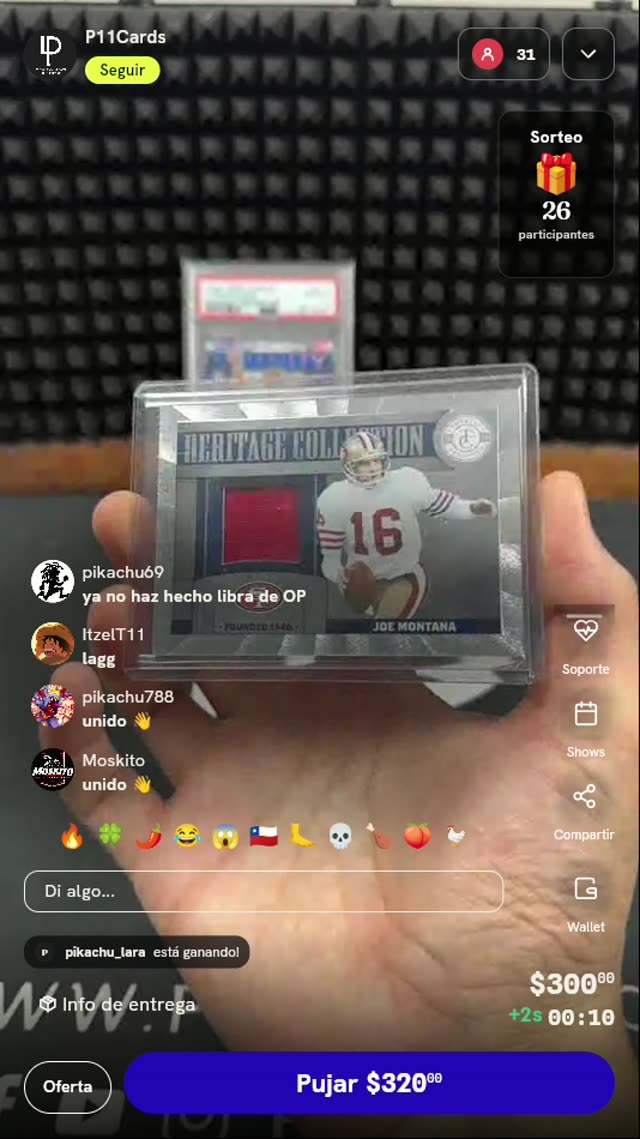 Carta Joe Montana Heritage Collection