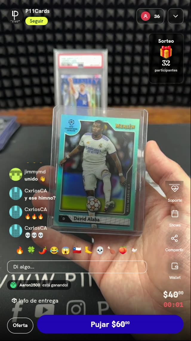 Carta Topps Merlin David Alaba /199
