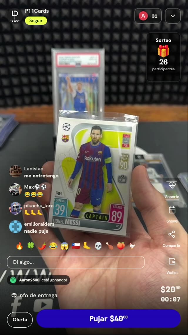 Carta Lionel Messi Match Attax 2021-22