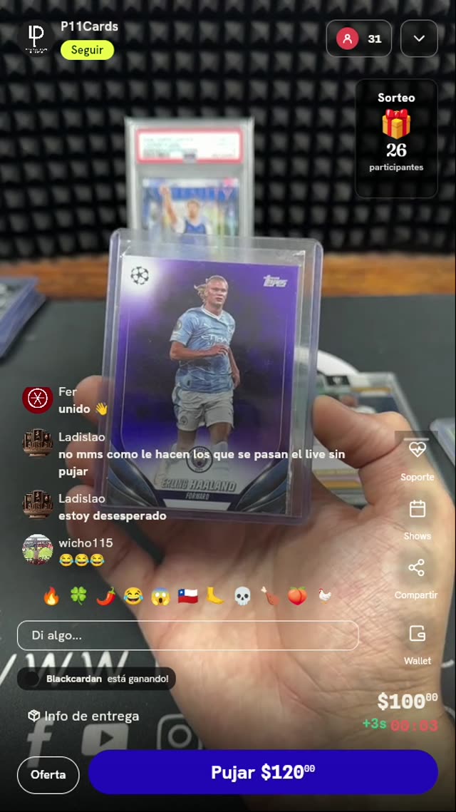 Carta Erling Haaland Topps UEFA Purple