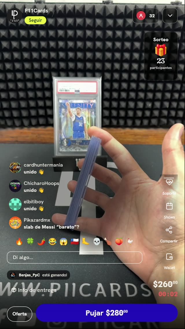 Lote de 7 Cartas Numeradas