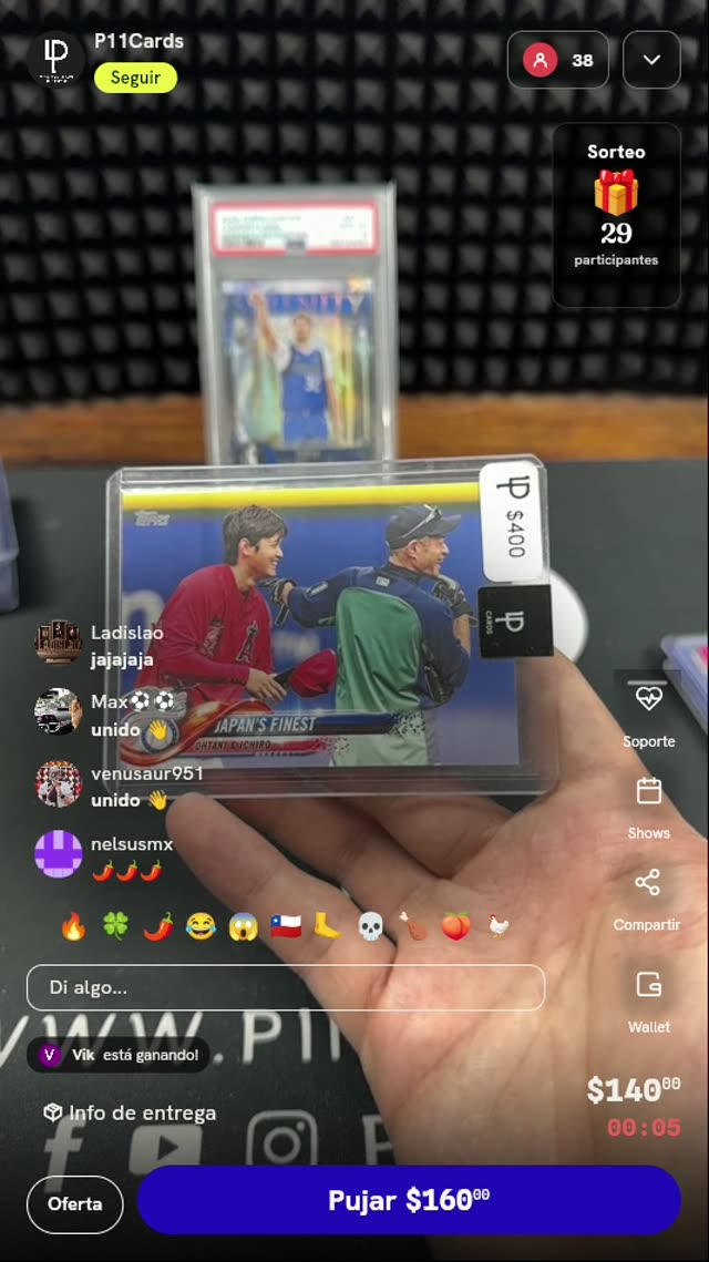 Carta Topps 2018 Ohtani e Ichiro