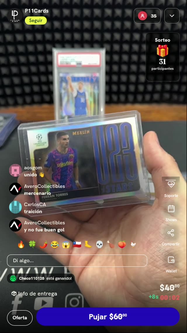 Carta Ferran Torres Topps Merlin
