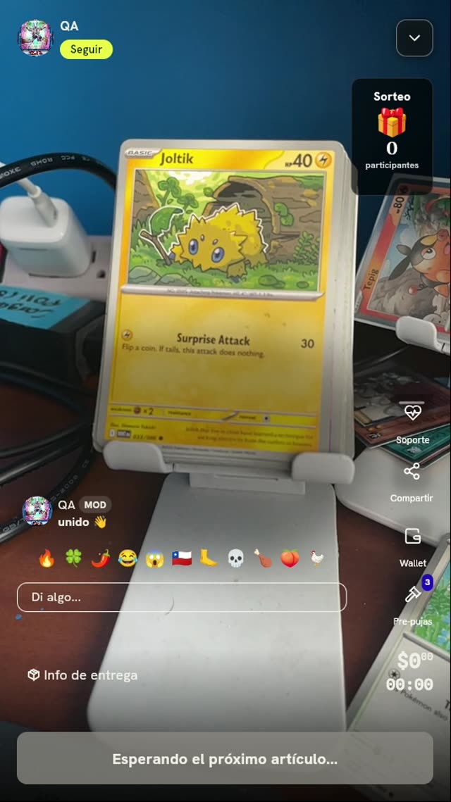 Carta Pokémon Joltik White Flare