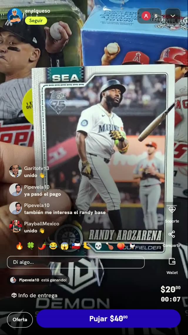 Carta Topps 2026 Randy Arozarena