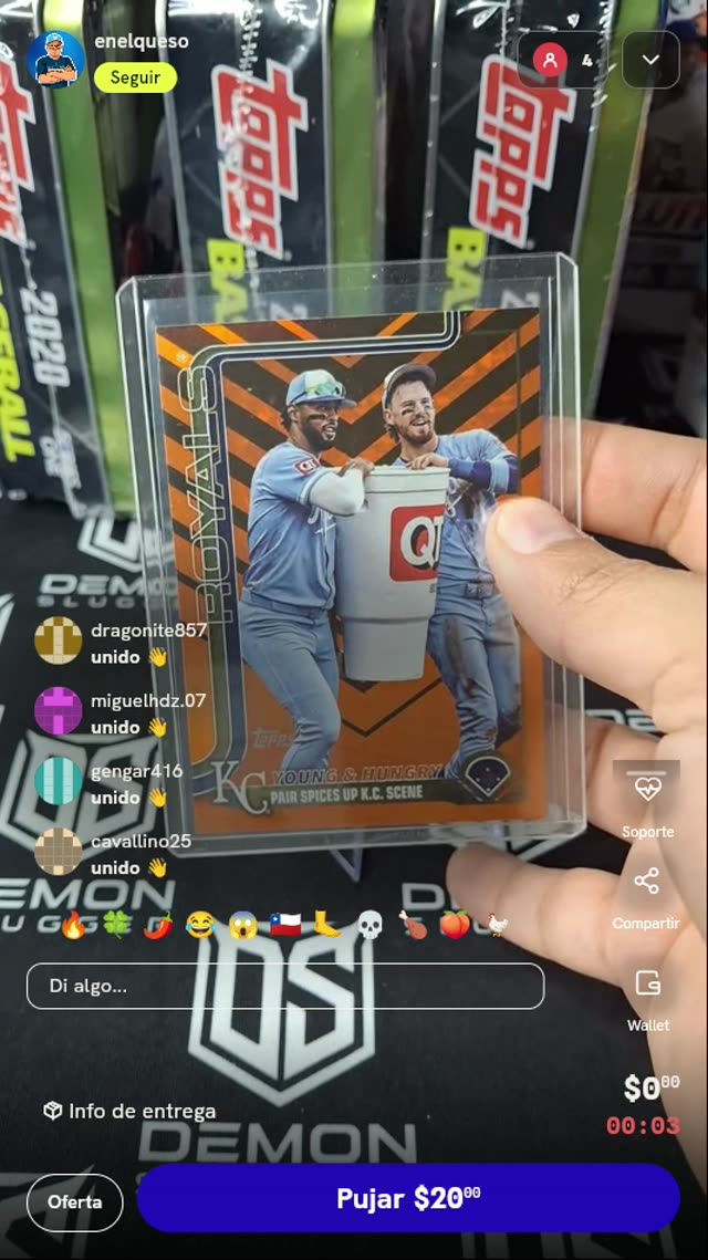 Carta Topps Update Bobby Witt Jr.