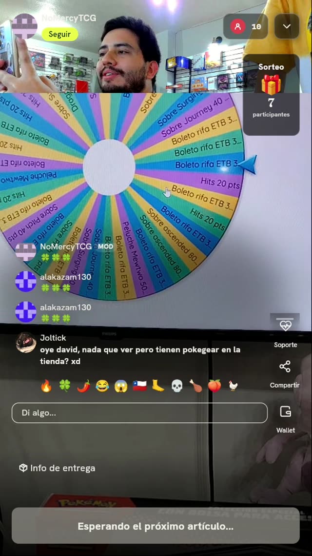2 Tiradas en Ruleta TCG