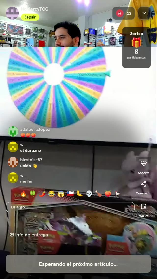 Vuelta en ruleta de premios