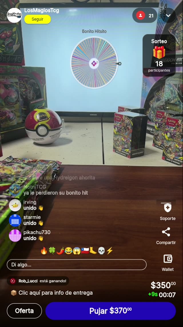 Rifa de la suerte TCG
