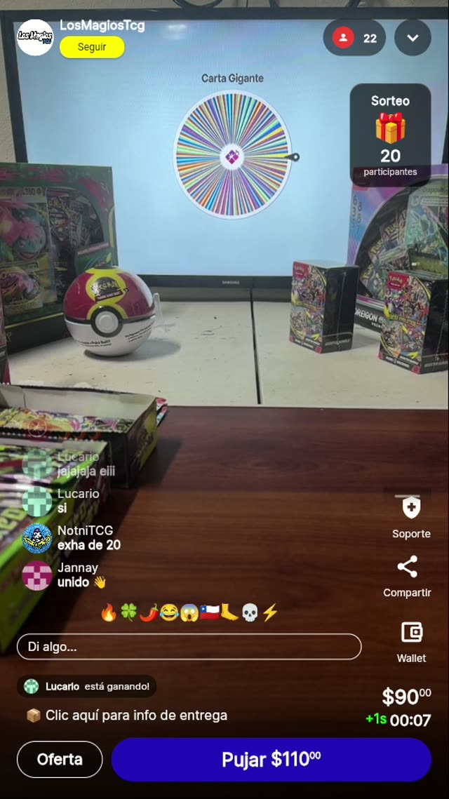 Carta Gigante Pokémon - Sorteo