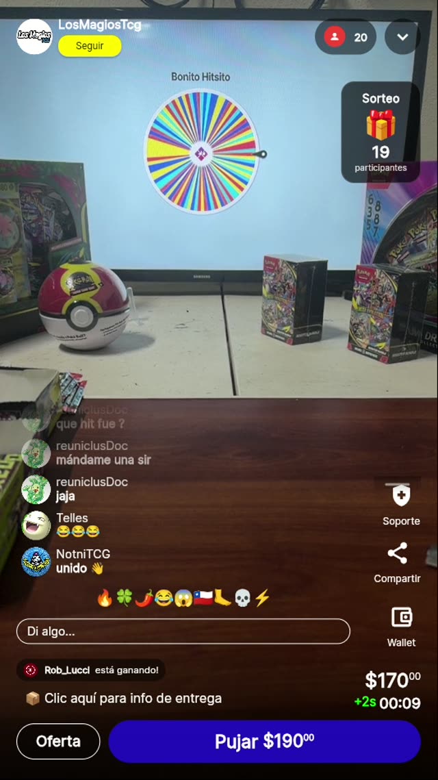 Caja Pokémon japonesa sorteo