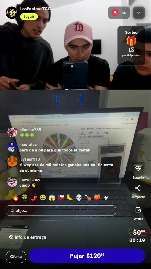 Tirada de Ruleta Misteriosa Pokémon TCG