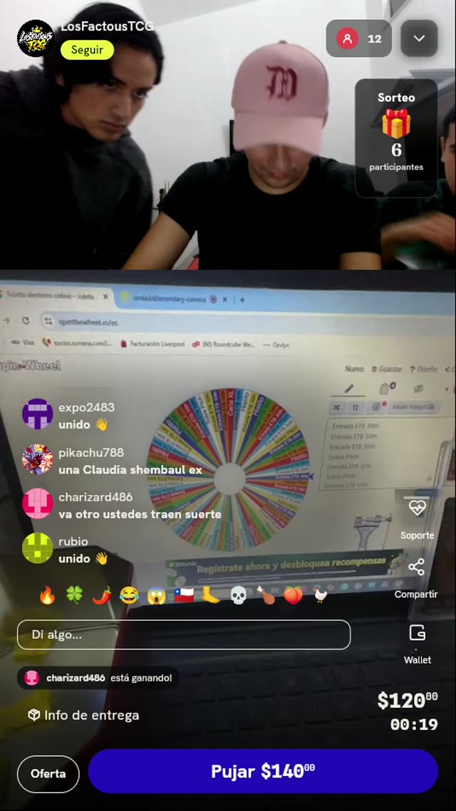 Tiro de ruleta misteriosa TCG
