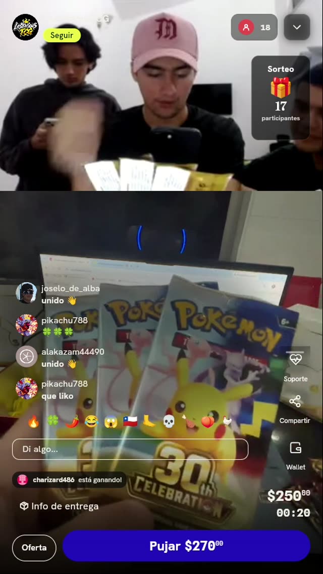 Sobres Pokémon McDonald's 25.º Aniversario
