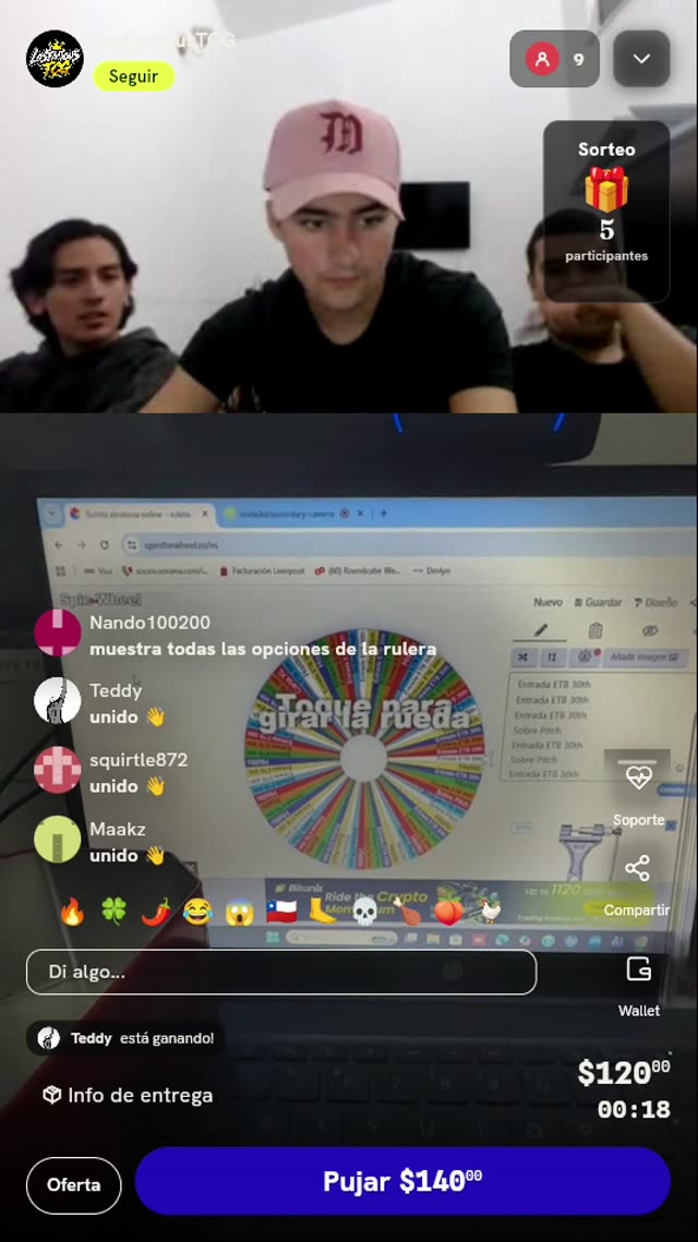 Lugar en Ruleta TCG