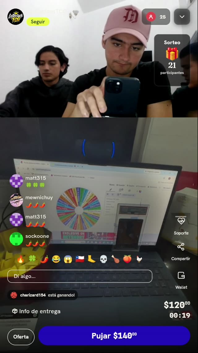 Tiro de ruleta Pokémon TCG