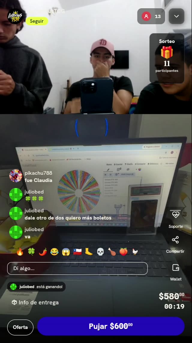 Boletos de ruleta para ETB Pokémon