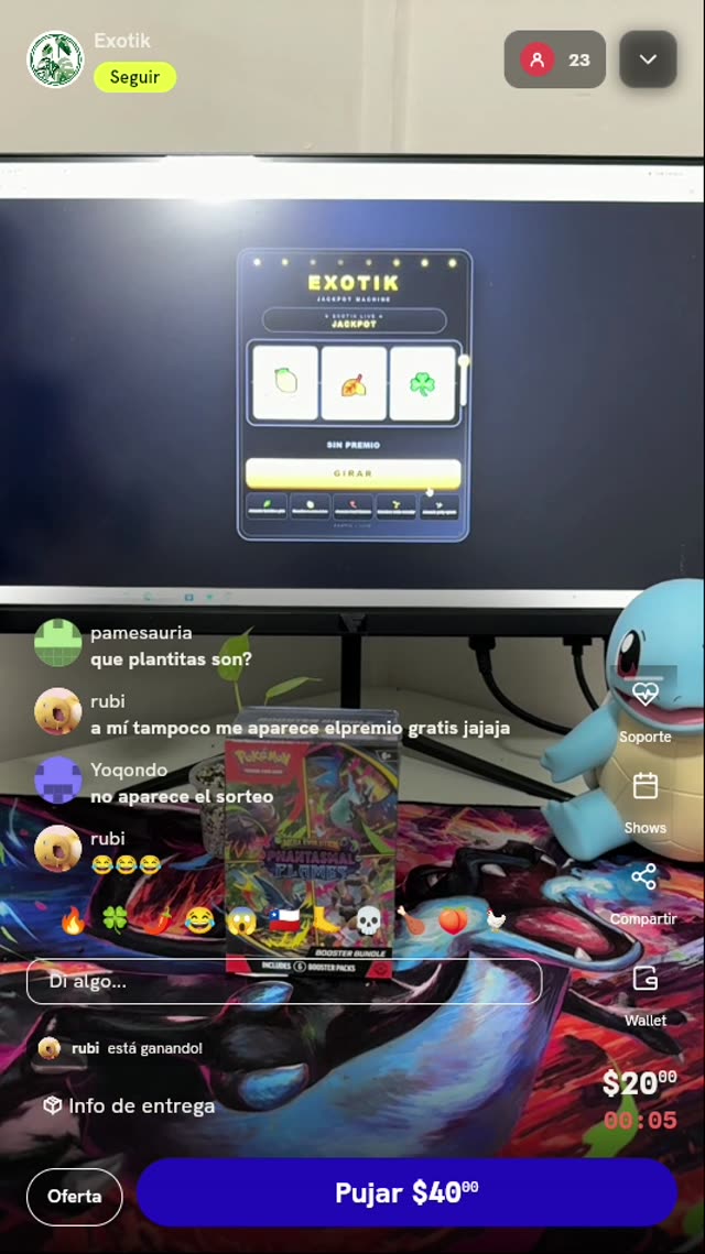 Tiros en máquina de jackpot