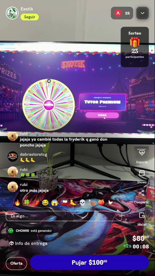 Giro de ruleta Exotik