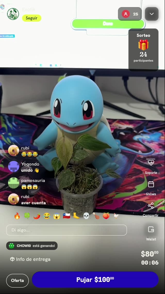 Planta tropical de colección