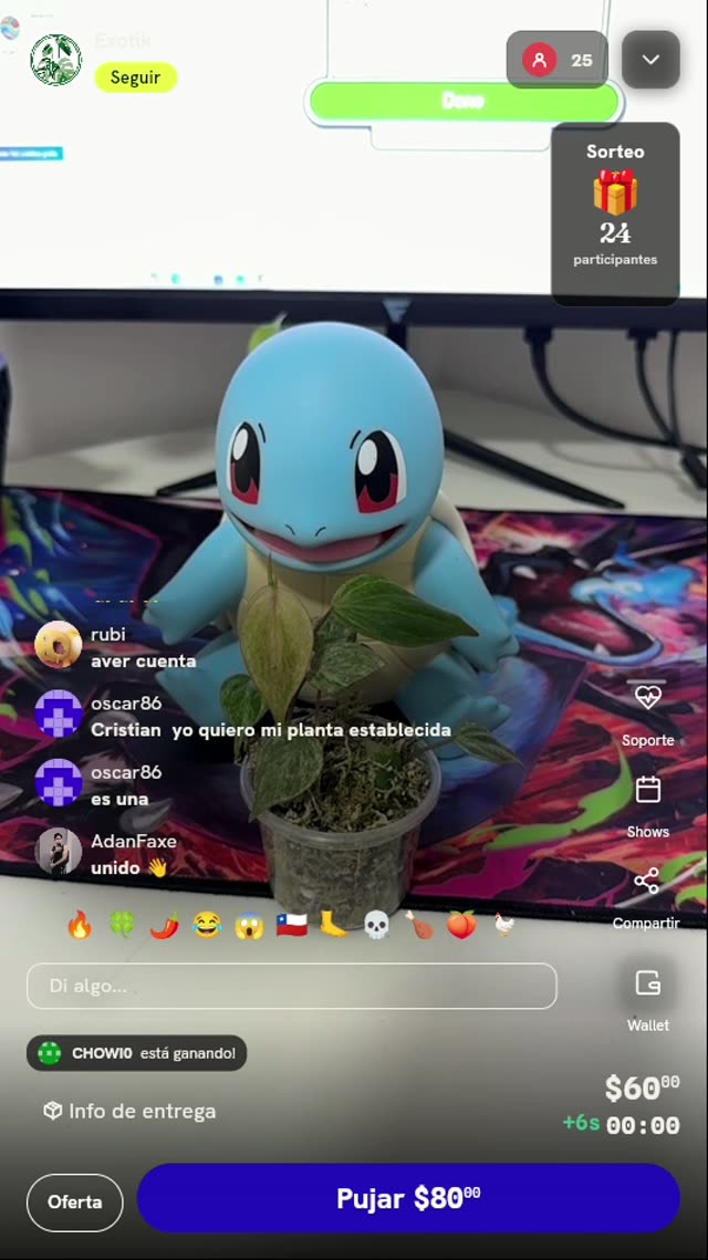 Planta exótica de colección