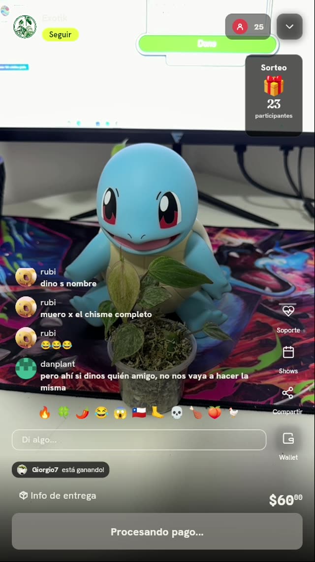 Planta exótica de colección