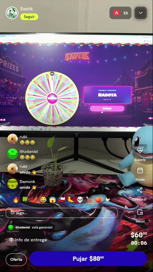 Giro de ruleta misteriosa