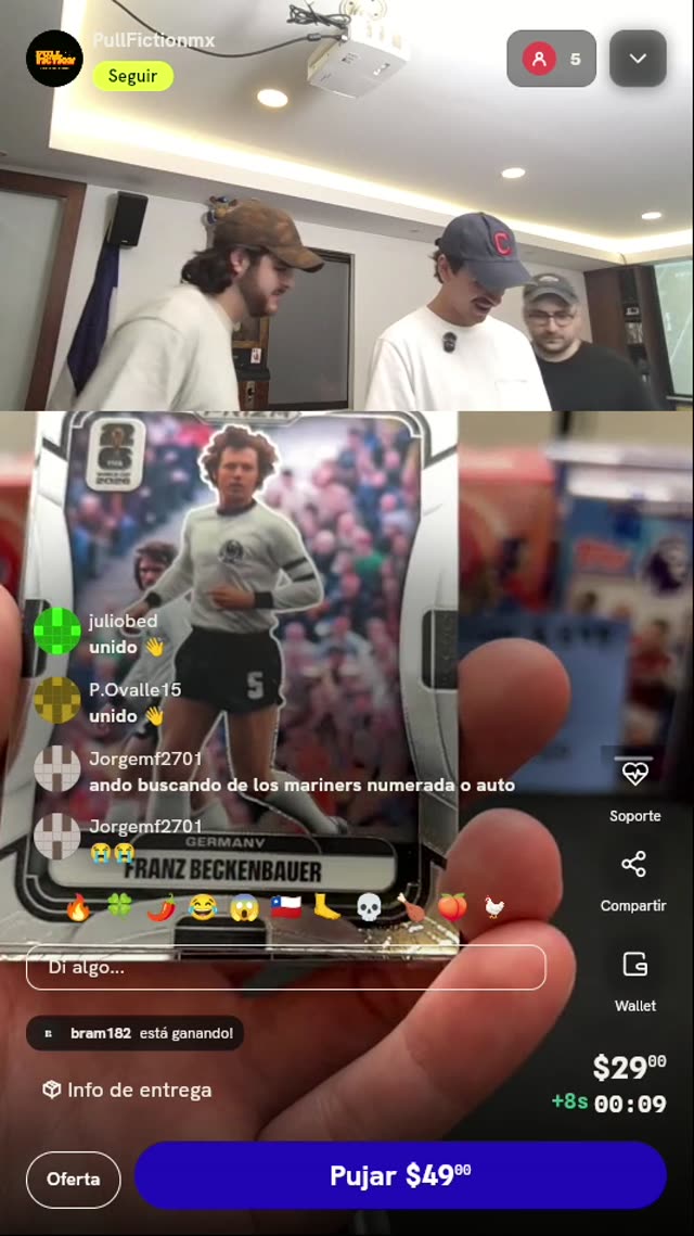 Carta Panini Prizm Franz Beckenbauer