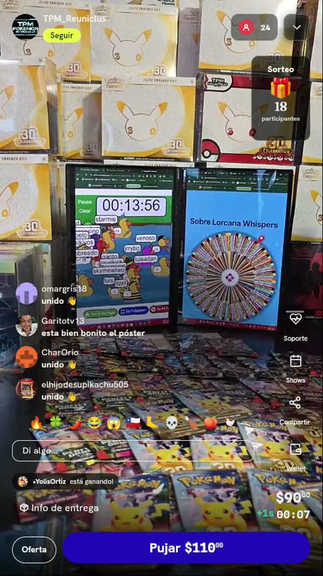 Póster de Pokémon y Giro de Ruleta