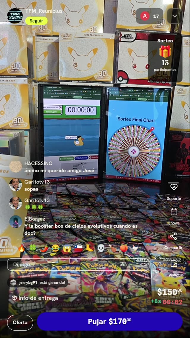 Entrada para sorteo Pokémon TCG