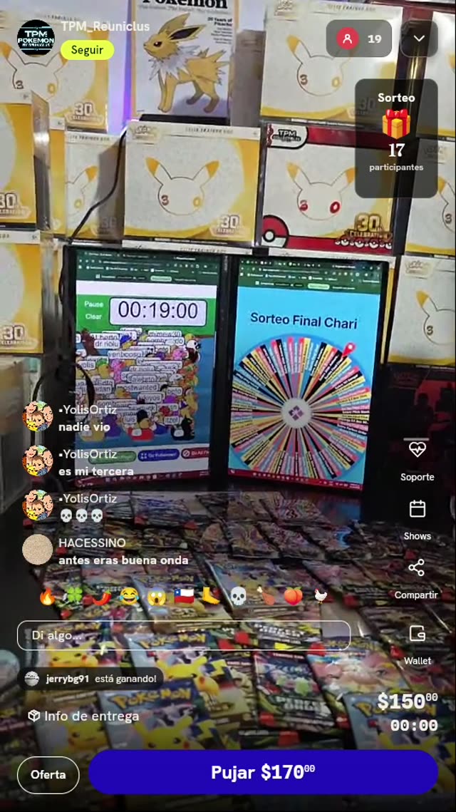 Lugar en Ruleta Pokémon TCG