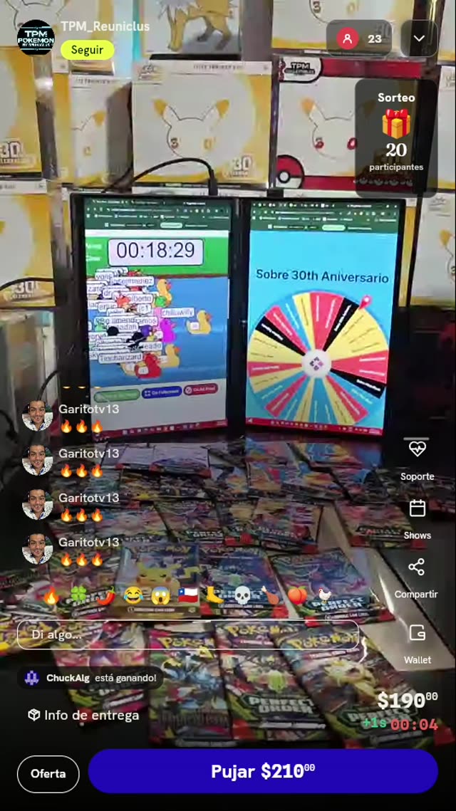 Entrada para Rifa Pokémon ETB Celebrations