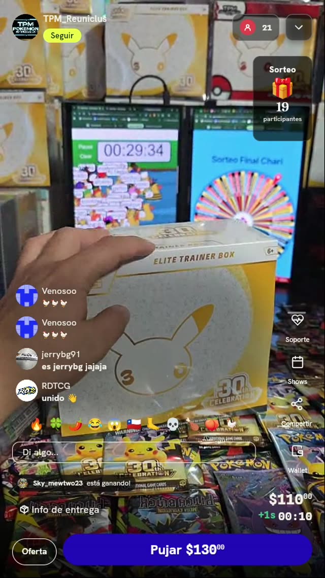 Elite Trainer Box 30 Aniversario Pokémon