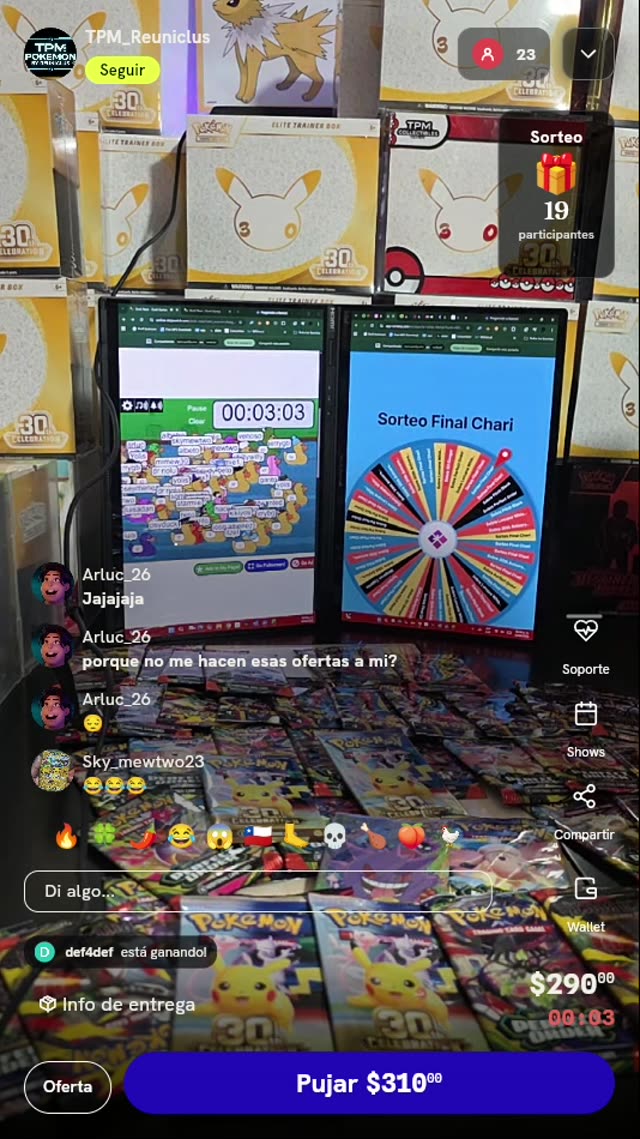 Entrada a Sorteo Pokémon TCG