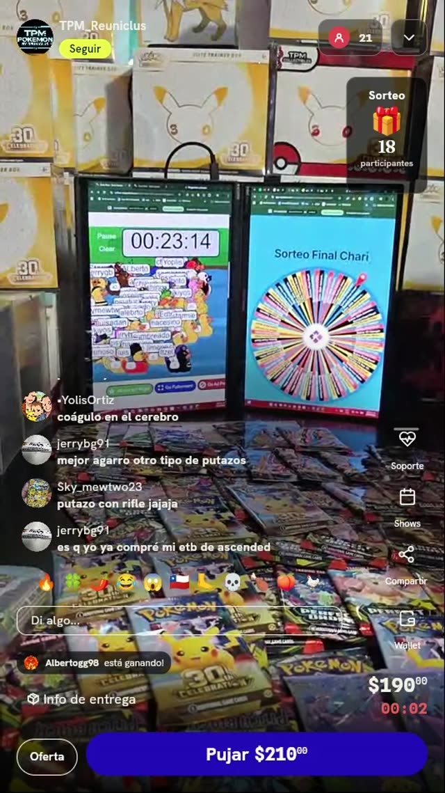 Lugar para sorteo Pokémon Charizard
