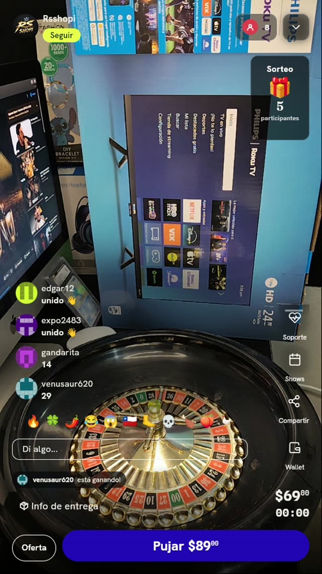 Boleto para Ruleta de Premios