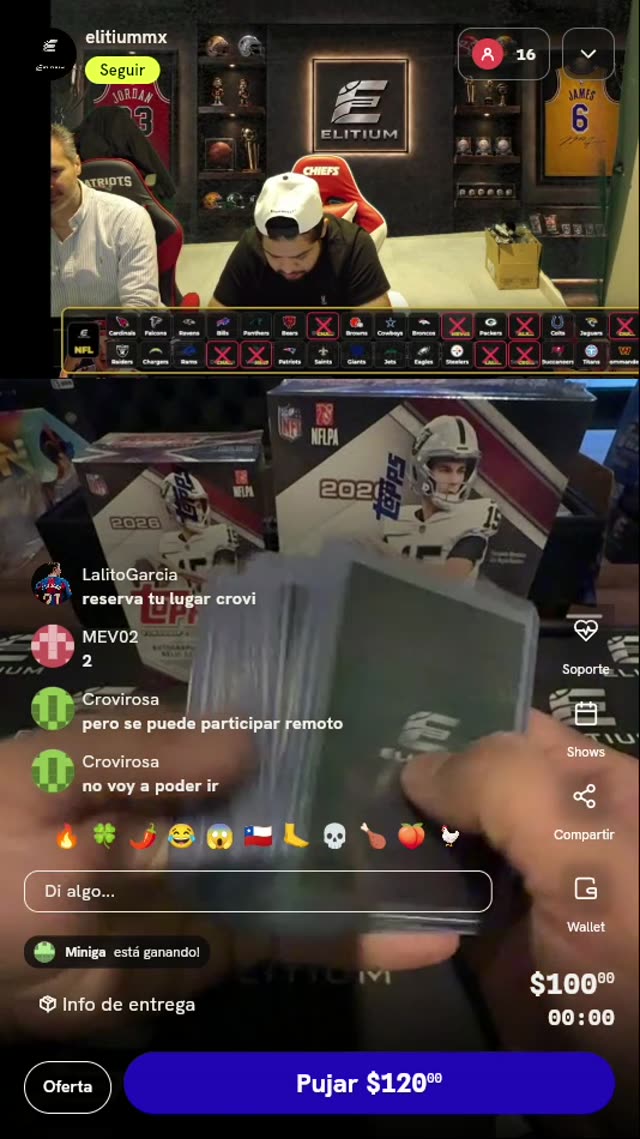 Lote de tarjetas deportivas NFL