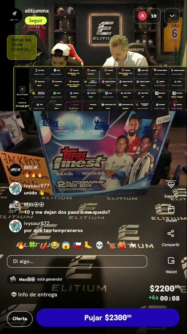 Break Topps Finest UEFA 2025/26