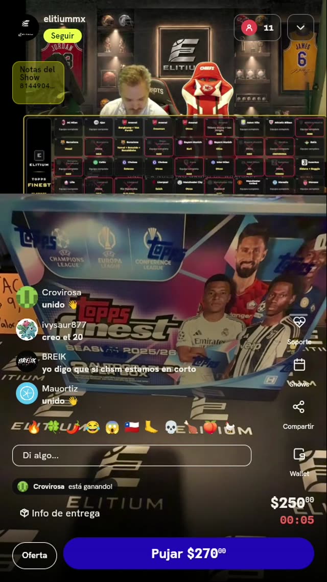Spot en Break Topps Finest UEFA