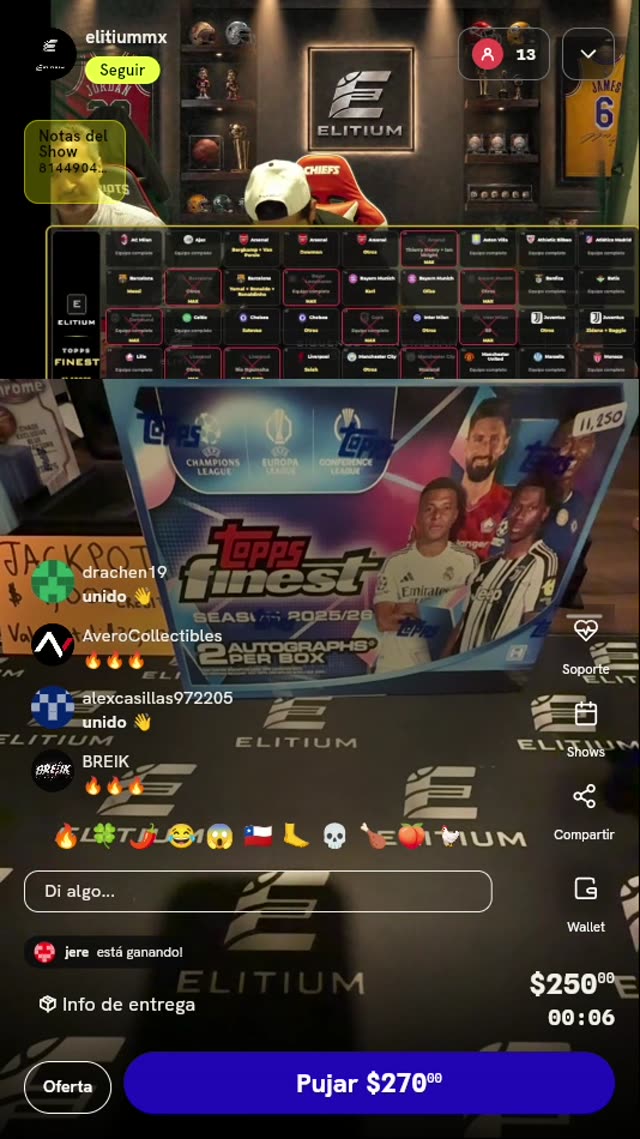 Box Break Topps Finest UEFA 2024/25