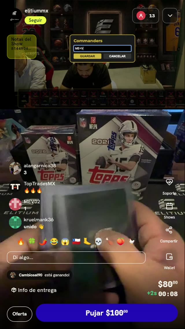Slot Commanders Break NFL Topps