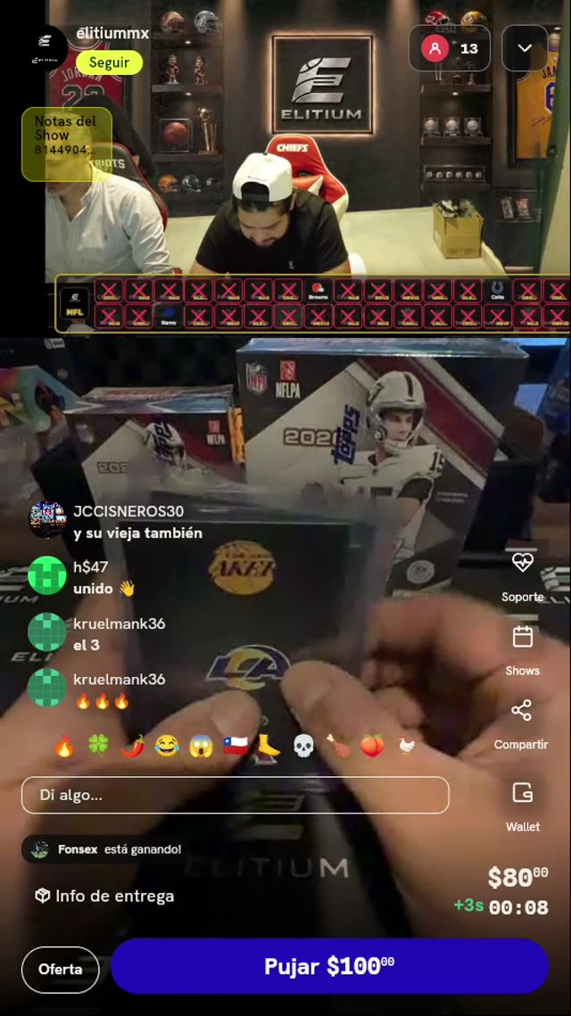 Lote de Tarjetas Deportivas NFL y NBA