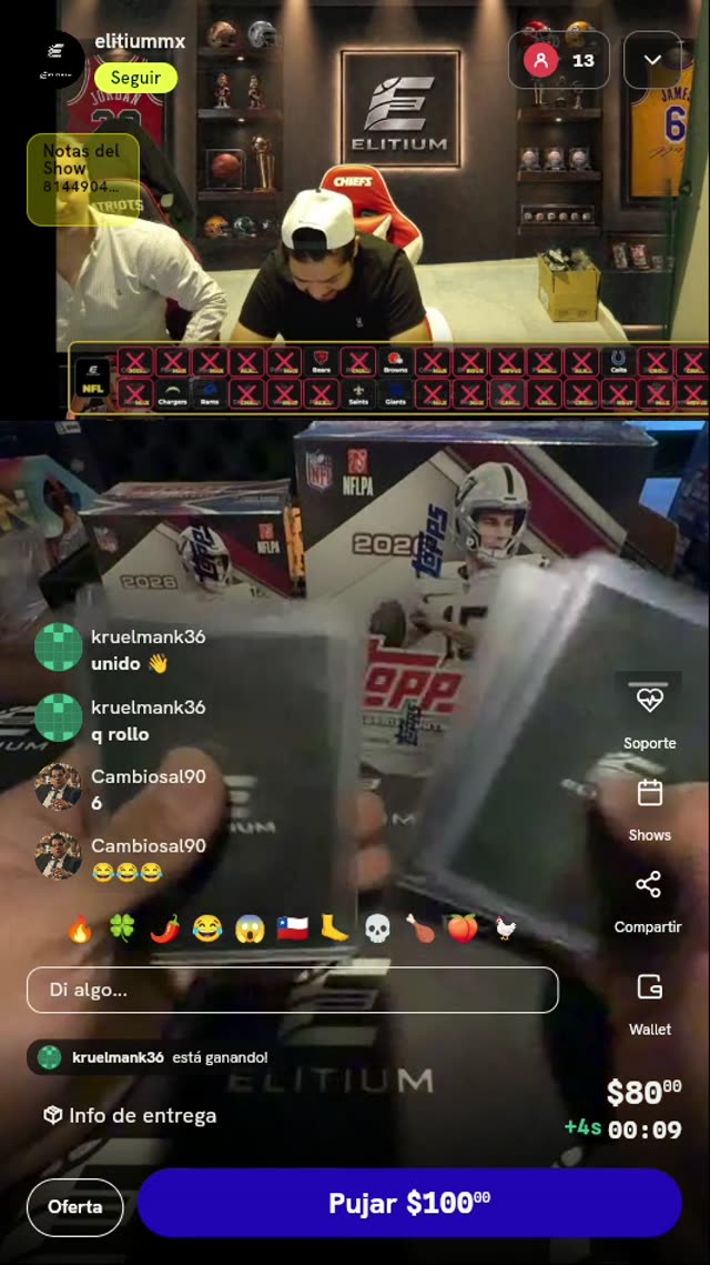 Break de tarjetas NFL Topps