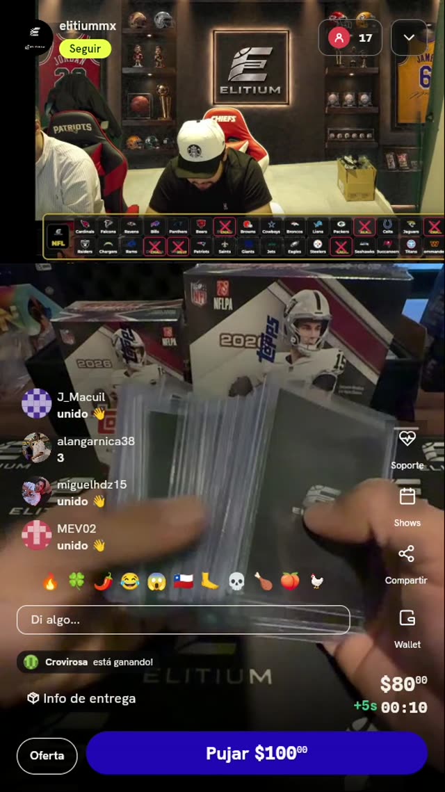 Tarjetas coleccionables de la NFL