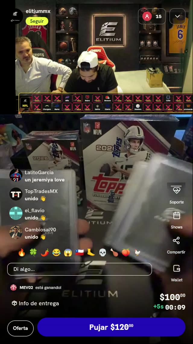 Cupo para Break NFL Topps