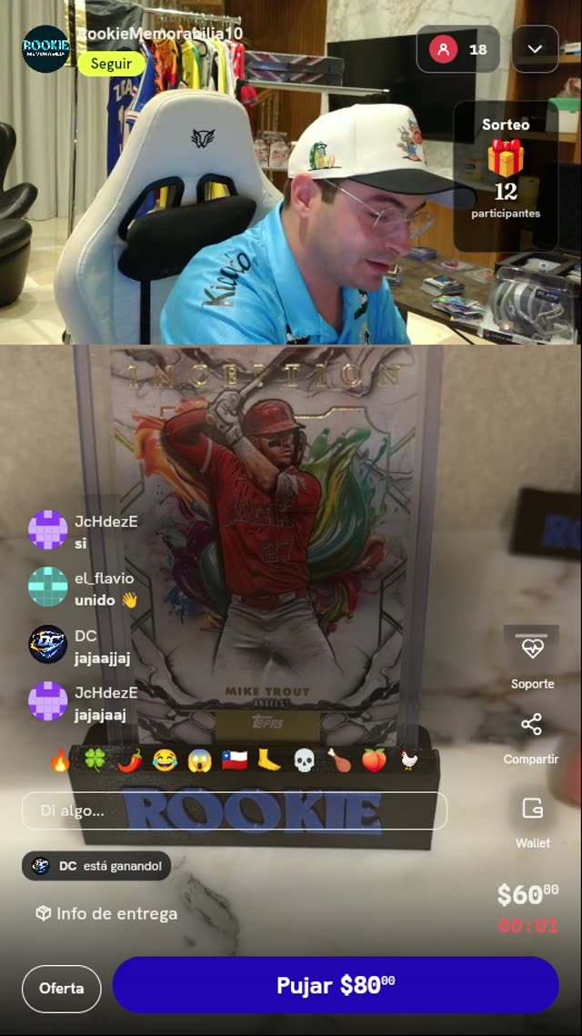 Carta Mike Trout Topps Inception