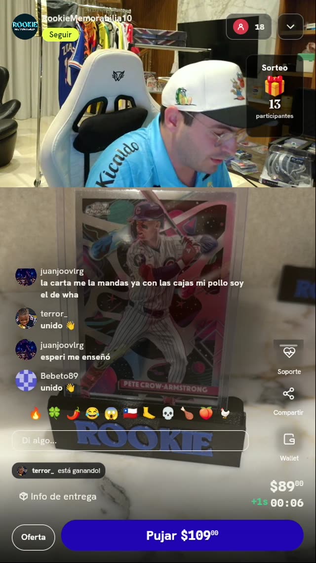 Carta Pete Crow-Armstrong Topps Chrome